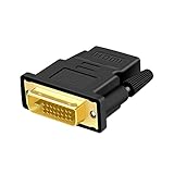 Aolirot 双方向伝送 HDMI DVI-D 変換 アダプター HDMI メス to DVI (24+1) オス コンバーター HDMI DVI 変換 コネクタ HDMI DVI 24ピン 中継 プラグ