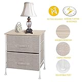 iTIDY 2段収納チェスト 引き出し 収納ボックス付 不織布 ベージュ