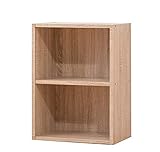 カラーボックス 2段 収納ボックス 1個で宅配 5色対応 オーク 低ホルムアルデヒド ツースター等級 多目的棚 本棚 オープンラック