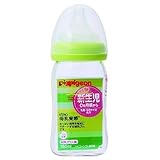 Pigeon Breast Milk Feel the Heat Baby Bottles Glass 160ml Light Green by Pigeon [並行輸入品]