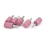 DealMux 6ミリメートルシャンク20mmx30mmシリンダーヘッドマンドレルは、研削ポイントピンク6PCSをマウント