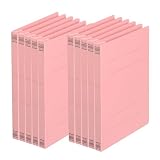 プラス フラットファイル 樹脂製とじ具 A5 縦 ピンク 10冊 NO.041N 78-098×10