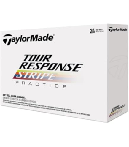 TaylorMade Golf Tour Response Stripe Ball Multi Pack Dozen
