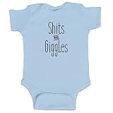 Shits and Giggles Funny Baby Boyボディスーツ幼児 カラー: ブルー