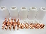 プラズマカッター 消耗品 4種 10組 セット ノズル チップ セラミック CUT 40 切断機 トーチ 用 先端 (5)