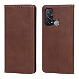 【Hamany】oppo reno 7a ケース 手帳型 オッポリノ7aスマホケース カード収納 au OPG04 ケース A201OP / CPH2353 収納 耐衝撃 耐久性 耐摩擦 横置きスタンド機能 マグネット式 レザー おっぽ スマホ reno7 a カバー -ヴィンテージダークブラウン