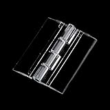 Dovewill 6個入り　透明　45x38mm　蝶番　便利　折り畳み式　耐久性　アクリルヒンジ　