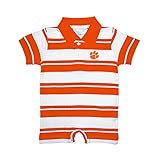 Clemson Tigers NCAA College Infant Baby Rugby Striped Romper (6 Months) [並行輸入品]