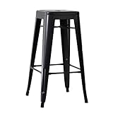 Marine High Stool（マリン・ハイスツール）Premium  ブラック　　　　　　   　　　　【デザイナー：グザビエ・ポシャール】【スツール】【カウンター】【バースツール】【スチール】【鉄】【Aチェア】【デザイン】【スタッキ