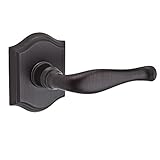 Baldwin PV.DEC.R.TAR.112.6L.DS Decorative Right-Handed Privacy Lever with Traditional Arch Rose, Ven
