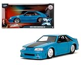 JADA TOYS 1/24 ワイルドスピード フォード マスタング GT 1989 ブルー Fast and Furious ミニカー 34922 [並行輸入品]
