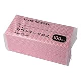 アズキッチン カウンタークロス ピンク 100枚入 300×610 mm