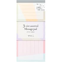 Amazon.co.jp: ミドリ 一筆箋 3サイズ カラーブロック柄 30枚