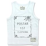 (ポスター) POSTAR ロゴプリントタンクトップ　ホワイト　90cm