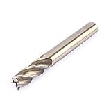 4刃超硬エンドミル フライスシャンク　 加工用カッター　鋼製　トレート 8mm　（切削可能材料　炭素鋼、工具鋼、合金鋼、鋳鉄、アルミ合金、銅合金）