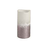 Gerson Everlasting Glow 42450電池式ワックスFlameless LED Pillar Candle with Texturedワックス6でアクセント、3、「ヴィンテージ」ラ