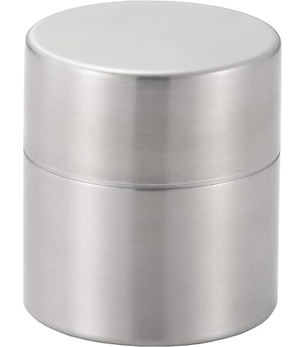 Amazon｜竹井器物製作所 18-8ステンレス 茶筒 艶消し 72×78mm｜茶筒
