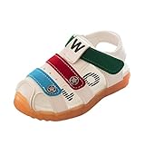 neartime子供靴、幼児用ベビー男の子Hollowレザー滑り止め靴ソフトソールビーチSingle Starスニーカー Age:3-3.5T ブラック