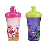 The First Years Simple Sippy Cup - 9oz, 2 pack, Pink and Purple by The First Years