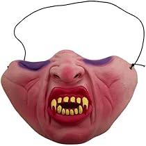 Amazon.co.jp: [バラエティ本舗] 半顔マスク ホラーマスク