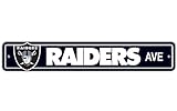 NFL Oakland Raidersプラスチックストリートサイン" Raiders Ave "