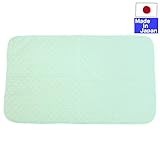 日本製のあったか発熱保温敷きマット　ベビー用　70×120ｃｍ (グリーン)