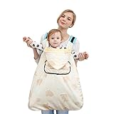 (Newox) 2WAY防寒カバー 防寒ケープ 抱っこ紐カバー（ベビーカー兼用） ベビーケープ キャリアカバー 3色 (カーキ)