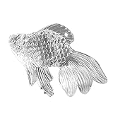 Craft Tamago 【10個】チャームパーツ 金魚 立体 クリア 26*40mm