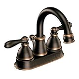 Moen ca84667brbダブルハンドルセンターセット洗面所蛇口のCaldwellコレクションから、地中海ブロンズby Moen