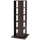 山善(YAMAZEN) 本棚 回転コミックラック 5段 ウォルナット DSRR-5(WL)