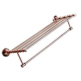 Decoraportタオルシェルフ24インチ – ローズゴールド真鍮( 90300e )
