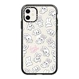CASETiFY インパクトケース iPhone 11 - Bunnies by foxy illustrations - クリア ブラック