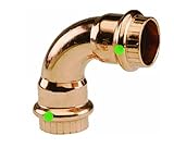 Viega ProPressゼロリード90度エルボ銅with 1-inch P X P 10 Pack 10