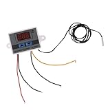 Fenteer デジタル温度調節器　サーモスイッチ　プローブ　制御スイッチ　12V/24V - 12V