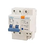 DealMux 2極DINレールミニチュア漏電ブレーカー、AC、400V、50アンペア