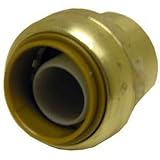 Mueller 633-003 DZR Lead-Free Brass Push-Fit Cap, 1/2-Inch [並行輸入品]