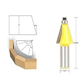1 PC 15 ° で面取り・ベベルエッジルータビット 1/2 「シャンク