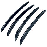 TIGRE BLANC オーバーフェンダーモール 汎用 15mm 出幅オーバーフェンダー 泥除け ハミタイ対策 PVC 4本セット 33cm 黒 ブラック [並行輸入品]