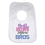 Bows Before Bros Funny Baby Bib by 2Personal