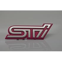 Amazon | スバル STI リア エンブレム ピンク | エンブレム