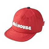 【 ミキハウス 】 キャップ 帽子 男の子 女の子 ベビー キッズ UVカット 子供服 10-9114-578 M 赤