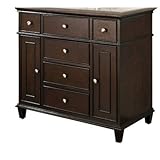 Avanity windsor-vs36-waウィンザー36-in。シングル洗面化粧台 – ウォールナット 1 ベージュ WINDSOR-V36-WA 1