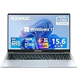 ノACEMAGIC AX15 ートパソコン 軽量 N95 15.6インチ パソコン ノート16GB 512GB SSD