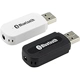 AKIRARI Bluetooth レシーバー オーディオ USB式 ミュージックレシーバー ワイヤレス 車 スピーカー Bluetooth 5.0 iPad/iPhone/スマホなどbluetooth発信端対応 (ブラック)