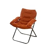 Zhi lian® オレンジの怠惰なソファ折りたたみ式のリクライニングチェア調節可能な高さソファークッション