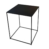 インドネシア産 アイアンキューブテーブル 55×55cm 組立て不要