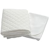 日本製　防水シーツ、キルトパッド2点セット　ホワイト