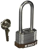 Brady 123411 Lockout Padlock Keyed 1/4 Diameter Brown [並行輸入品]