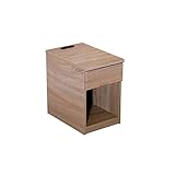 サイドチェスト 引き出し1杯 2口コンセント スライドレール式引き出し ベッドサイドチェスト