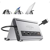 PULWTOP USB C ドッキングステーション デュアル 4K モニター MacBook Pro/Air M3 Pro/M4/M5 用 MacBook Pro ドックスタンド デュアルディスプレイ ノートパソコンドッキングステーション HDMI 2個、PD、イーサネット、USB A/C 10Gbps、オーディオ、SD/TF、USB 2.0搭載
